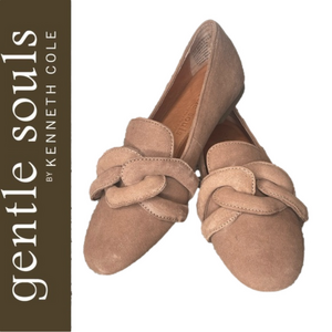 Gentle Souls EUGENE LEATHER CHAIN DETAIL LOAFER by Kenneth Cole Womens Sz 7